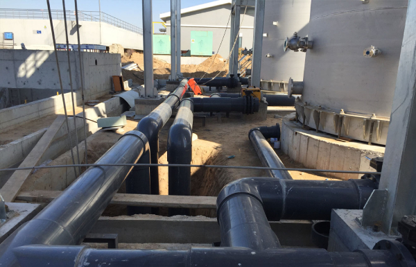 北京博天大同污水處理工程用大口徑CPVC管、UPVC管道閥門